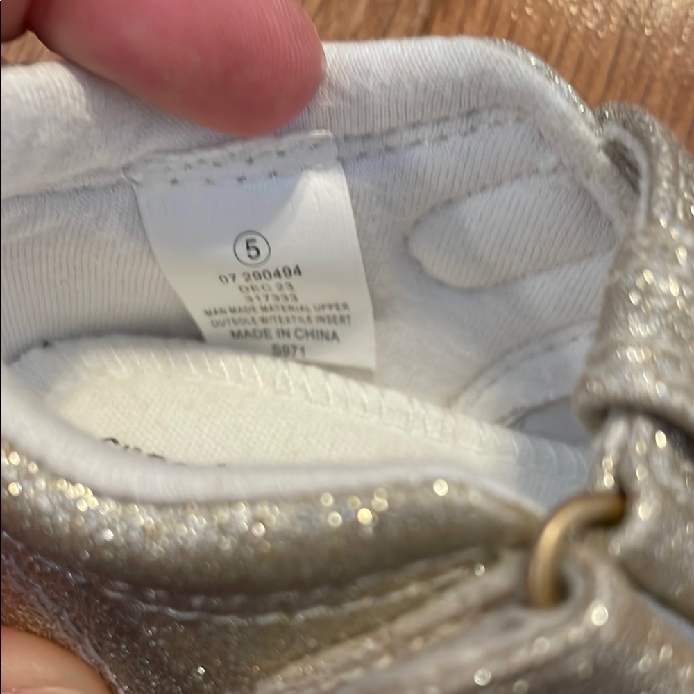 Baby Girls Gold Shoes Cupcakes and Cashmere Girly Preppy Baby Shoes - Picture 6 of 6